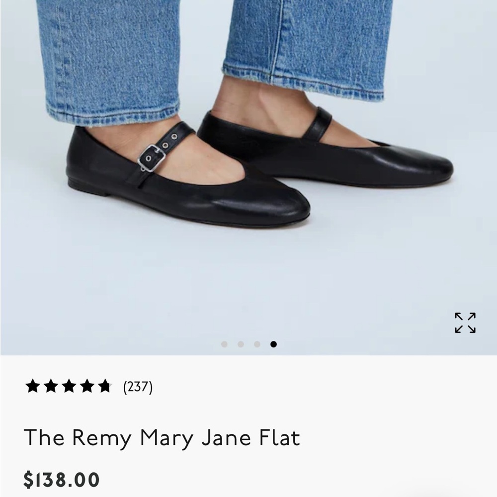 Madewell Black Remy Mary Jane Flats
